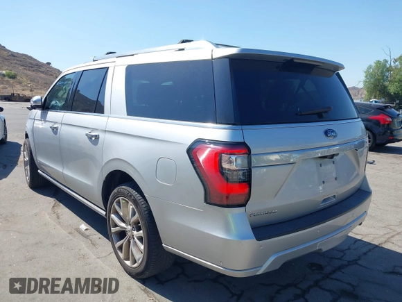 2019 Ford Expedition Max Platinum with VIN 1FMJK1MT1KEA51615, listed as a IAAI auction lot 42390656 with 49,615 mi miles and . Bid and sale history available at DreamBid. Image 3.