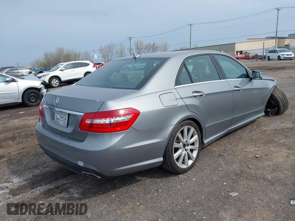 2013 Mercedes-Benz E 350 Luxury with VIN WDDHF5KBXDA693923, listed as a IAAI auction lot 42134694 with 274,065 mi miles and . Bid and sale history available at DreamBid. Image 4.
