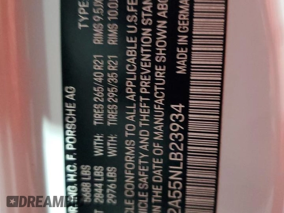 2022 Porsche Macan S z VIN WP1AG2A55NLB23934, wystawiony jako Copart lot #61139885 z przebiegiem 23 012 mil mil oraz Szkoda całkowita • Salvage title. Historia ofert i sprzedaży dostępna na DreamBid. Obrazek 14.