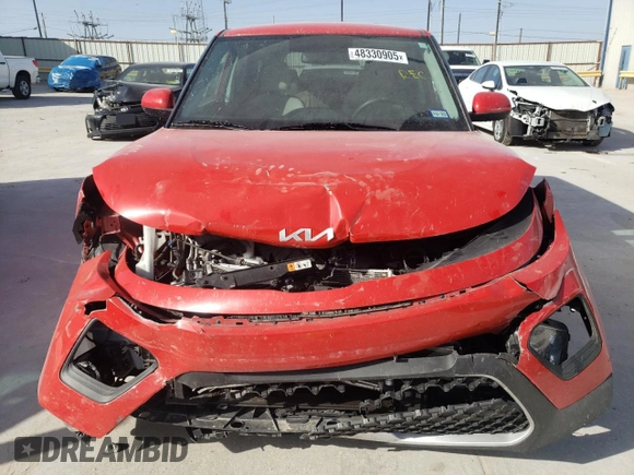2022 Kia Soul LX with VIN KNDJ23AU6N7152252, listed as a Copart auction lot 48330905 with 45,259 mi miles and Salvage Title. Bid and sale history available at carsss.com. Image 5.