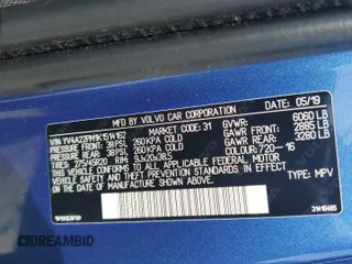 2019 Volvo XC90 R-Design с VIN YV4A22PM1K1514162, выставлен на аукционе Copart как лот 58472015 с пробегом 70 785 миль миль и Списание • Salvage title. История ставок и продаж доступна на DreamBid. Изображение 13.
