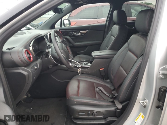 2022 Chevrolet Blazer RS с VIN 3GNKBKRSXNS159571, выставлен на аукционе Copart как лот 58585015 с пробегом 33 289 миль миль и Списание • Salvage title. История ставок и продаж доступна на DreamBid. Изображение 7.