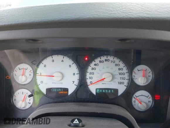 2002 Dodge 1500 with VIN 1D7HU18Z22J107201, listed as a IAAI auction lot 41826723 with 138,491 mi miles. Bid and sale history available at carsss.com. Image 7.
