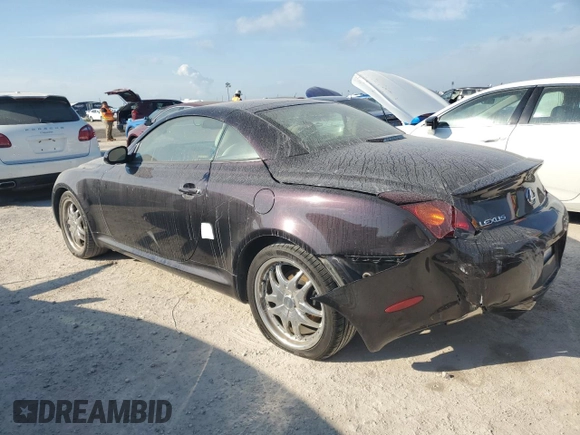 2002 Lexus SC 430 with VIN JTHFN48Y520034983, listed as a Copart auction lot 74084354 with 88,979 mi miles and Salvage Title. Bid and sale history available at DreamBid. Image 2.