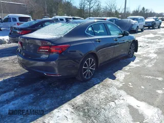 2015 Acura TLX V6 Tech with VIN 19UUB3F55FA000872, listed as a IAAI auction lot 41586406 with 142,067 mi miles. Bid and sale history available at carsss.com. Image 4.