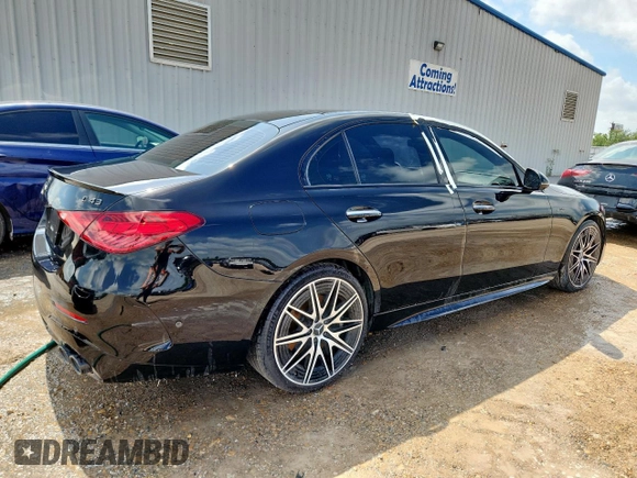 2023 Mercedes-Benz C 43 AMG with VIN W1KAF8HB5PR115101, listed as a Copart auction lot 63683285 with 13,488 mi miles and Salvage title. Bid and sale history available at DreamBid. Image 3.