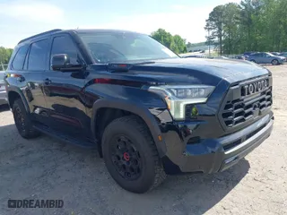 2023 Toyota Sequoia SR5 with VIN 7SVAAABA5PX017364, listed as a IAAI auction lot 42079842 with 20,376 mi miles. Bid and sale history available at carsss.com. Image 1.