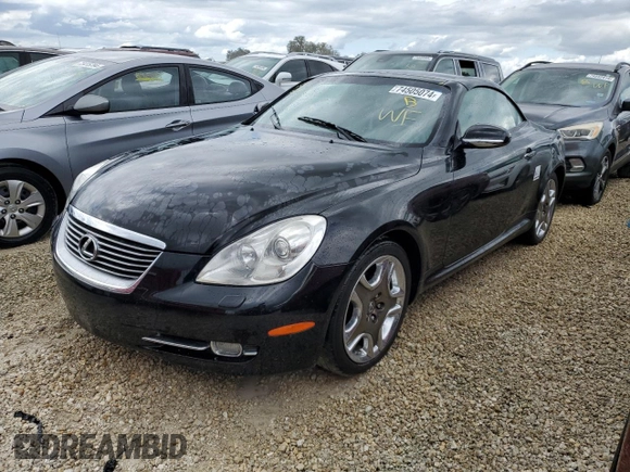 2006 Lexus SC 430 with VIN JTHFN48Y869009349, listed as a Copart auction lot 74505074 with Not Provided miles and Non Repairable. Bid and sale history available at DreamBid. Image 1.