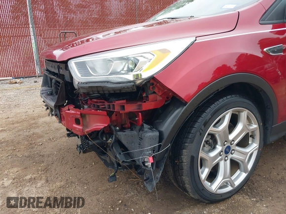 2017 Ford Escape Titanium with VIN 1FMCU0J94HUB01914, listed as a IAAI auction lot 41509707 with 55,827 mi miles. Bid and sale history available at carsss.com. Image 21.