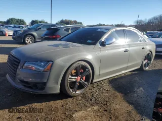 2013 Audi S8 with VIN WAUD2AFD6DN019900, listed as a Copart auction lot 79834204 with 97,396 mi miles and Clean Title. Bid and sale history available at carsss.com. Image 1.