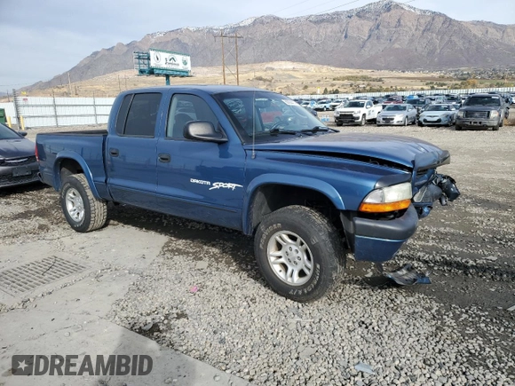 2002 Dodge Dakota Sport with VIN 1B7HG38N52S659554, listed as a Copart auction lot 80894414 with 174,207 mi miles and Salvage Title. Bid and sale history available at carsss.com. Image 4.