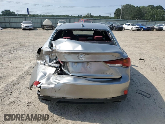 2017 Lexus IS 200t with VIN JTHBA1D22H5042061, listed as a Copart auction lot 59109005 with 90,263 mi miles and Salvage title. Bid and sale history available at DreamBid. Image 6.