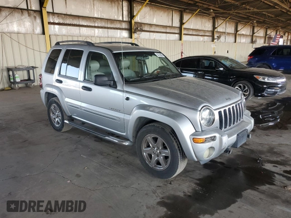 2004 Jeep Liberty Limited with VIN 1J4GL58K84W106508, listed as a Copart auction lot 53730895 with 179,643 mi miles and Salvage title. Bid and sale history available at DreamBid. Image 4.