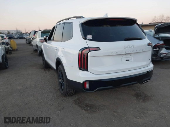 2024 Kia Telluride SX Prestige X-Pro with VIN 5XYP5DGC5RG481698, listed as a IAAI auction lot 41413220 with 9,049 mi miles and . Bid and sale history available at DreamBid. Image 3.