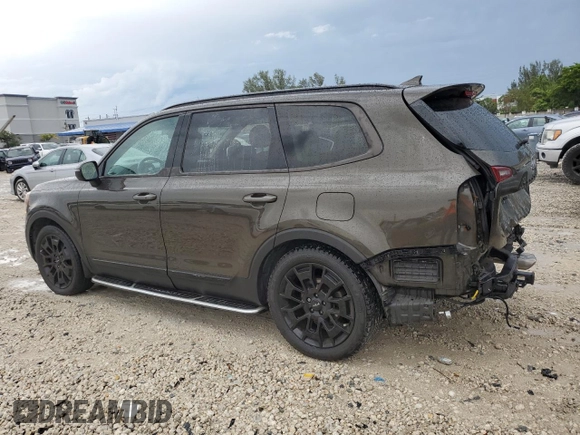 2022 Kia Telluride EX with VIN 5XYP3DHC6NG265213, listed as a Copart auction lot 50172375 with 58,458 mi miles and Salvage Title. Bid and sale history available at carsss.com. Image 2.