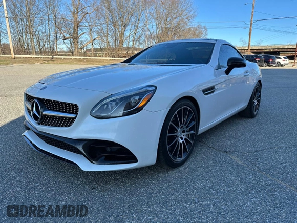 2017 Mercedes-Benz SLC 43 AMG with VIN WDDPK6GA6HF137565, listed as a Copart auction lot 54969215 with 157,091 mi miles and Clean Title. Bid and sale history available at DreamBid. Image 1.