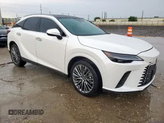 2024 Lexus RX 450h+ Luxury with VIN JTJCJMGA8R2011729, listed as a Copart auction lot 55692615 with Not provided miles and Salvage title. Bid and sale history available at DreamBid. Image 4.