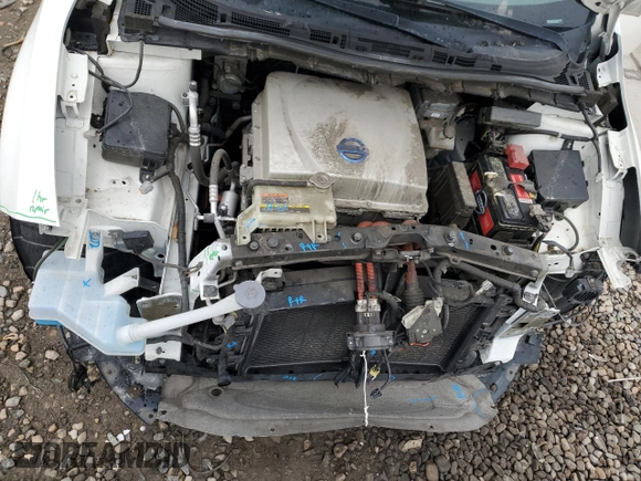 2015 Nissan LEAF S with VIN 1N4AZ0CP9FC314892, listed as a Copart auction lot 50847375 with 108,300 mi miles and Salvage Title. Bid and sale history available at carsss.com. Image 12.