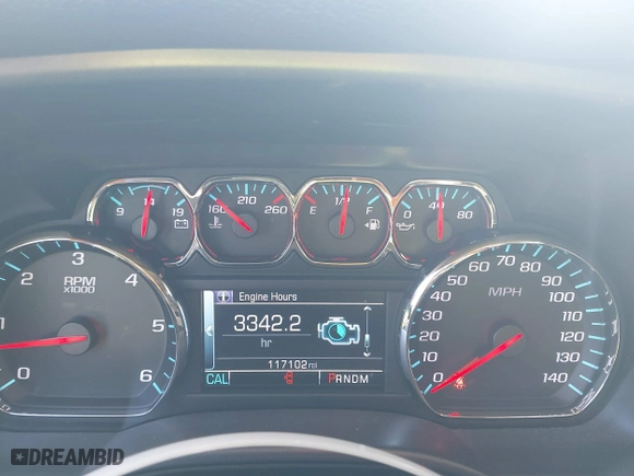 2015 Chevrolet Silverado 1500 LTZ with VIN 3GCUKSEC1FG173590, listed as a IAAI auction lot 41700436 with 117,102 mi miles. Bid and sale history available at carsss.com. Image 7.