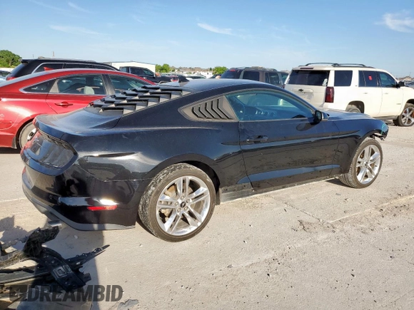 2021 Ford Mustang EcoBoost with VIN 1FA6P8TH5M5112166, listed as a Copart auction lot 57572685 with 46,611 mi miles and Salvage title. Bid and sale history available at DreamBid. Image 3.