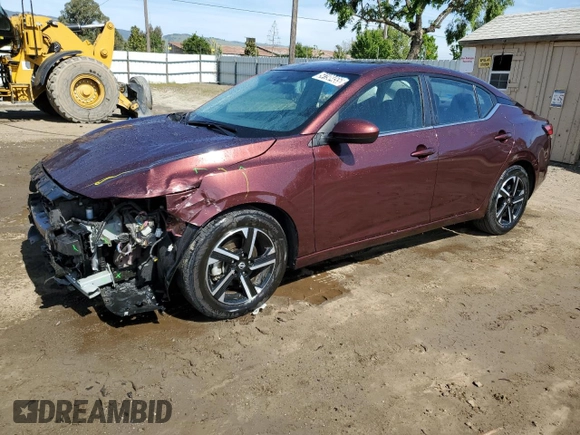 2024 Nissan Sentra SV with VIN 3N1AB8CV1RY337612, listed as a Copart auction lot 54198455 with 21,141 mi miles and Clean Title. Bid and sale history available at DreamBid. Image 1.