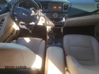 2014 Kia Cadenza Premium with VIN KNALN4D73E5163830, listed as a Copart auction lot 77258514 with 0 mi miles and Salvage Title. Bid and sale history available at carsss.com. Image 8.