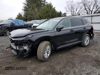 2024 Honda CR-V EX-L with VIN 2HKRS4H7XRH468926, listed as a Copart auction lot 85752484 with 5,205 mi miles and Salvage Title. Bid and sale history available at carsss.com. Image 1.