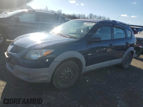 2003 Pontiac Vibe with VIN 5Y2SM62803Z423180, listed as a Copart auction lot 46406585 with 164,203 mi miles and Salvage Title. Bid and sale history available at DreamBid. Image 1.