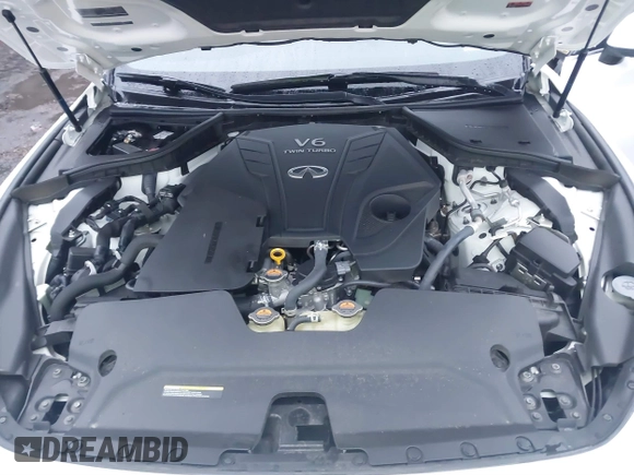 2021 Infiniti Q60 Luxe with VIN JN1EV7KL1MM470045, listed as a IAAI auction lot 41337676 with 11,154 mi miles and . Bid and sale history available at DreamBid. Image 10.