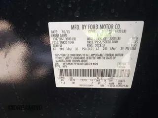 2014 Ford Explorer Limited z VIN 1FM5K7F8XEGB01109, wystawiony jako IAAI lot #42228539 z przebiegiem 146 751 mil mil oraz . Historia ofert i sprzedaży dostępna na DreamBid. Obrazek 9.
