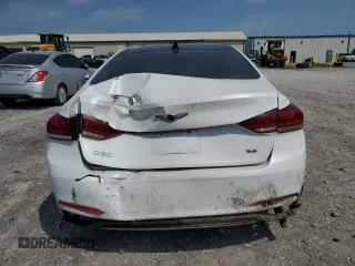 2018 Genesis G80 3.8L with VIN KMHGN4JEXJU245900, listed as a Copart auction lot 60552515 with 107,502 mi miles and Salvage title. Bid and sale history available at DreamBid. Image 6.