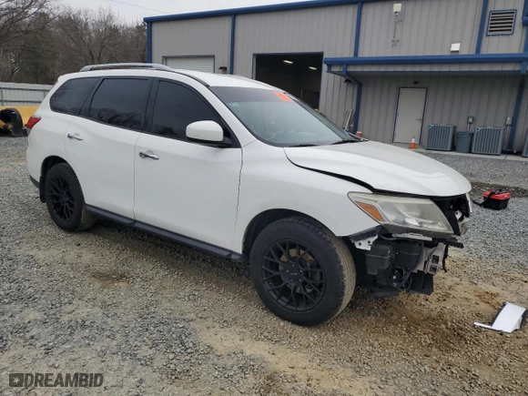 2016 Nissan Pathfinder S with VIN 5N1AR2MN8GC622667, listed as a Copart auction lot 45977885 with 173,544 mi miles and Salvage Title. Bid and sale history available at carsss.com. Image 4.