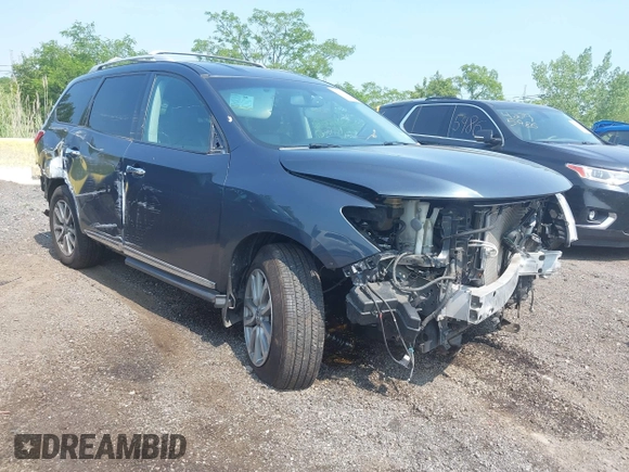 2014 Nissan Pathfinder S with VIN 5N1AR2MM0EC683354, listed as a IAAI auction lot 42413348 with 95,089 mi miles and . Bid and sale history available at DreamBid. Image 1.