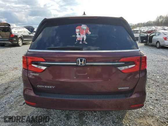 2021 Honda Odyssey Touring with VIN 5FNRL6H86MB021678, listed as a Copart auction lot 85002174 with 103,166 mi miles and Salvage Title. Bid and sale history available at carsss.com. Image 6.