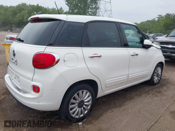 2014 FIAT 500L Easy with VIN ZFBCFABH8EZ002444, listed as a IAAI auction lot 42471881 with 134,266 mi miles and . Bid and sale history available at DreamBid. Image 4.