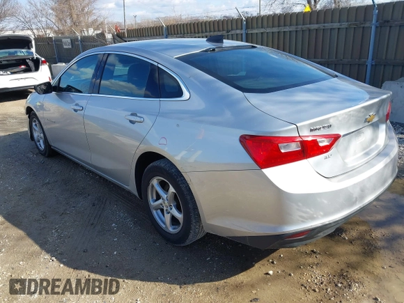 2016 Chevrolet Malibu LS with VIN 1G1ZB5STXGF186958, listed as a IAAI auction lot 41853475 with 163,387 mi miles and . Bid and sale history available at DreamBid. Image 3.