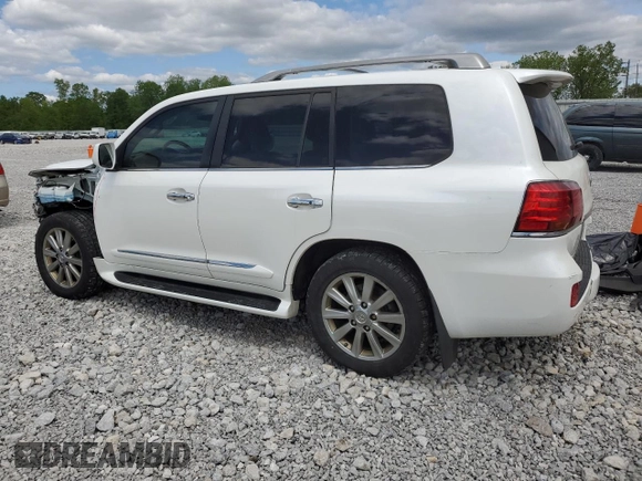 2011 Lexus LX 570 z VIN JTJHY7AXXB4061977, wystawiony jako Copart lot #57298345 z przebiegiem 177 793 mil mil oraz Szkoda całkowita • Salvage title. Historia ofert i sprzedaży dostępna na DreamBid. Obrazek 2.