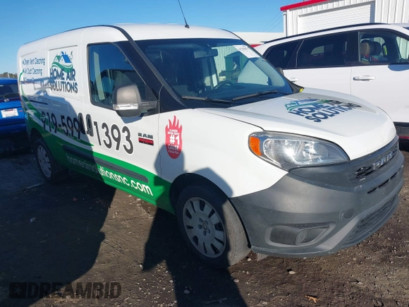 2020 Ram ProMaster City Cargo Van Tradesman with VIN ZFBHRFABXL6S36073, listed as a IAAI auction lot 41250474 with 78,134 mi miles. Bid and sale history available at carsss.com. Image 1.