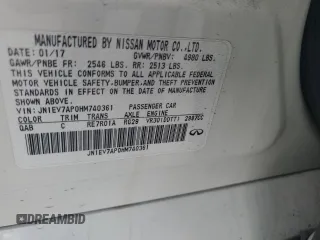 2017 Infiniti Q50 Sport z VIN JN1EV7AP0HM740361, wystawiony jako Copart lot #53375985 z przebiegiem 72 377 mil mil oraz Szkoda całkowita • Salvage title. Historia ofert i sprzedaży dostępna na DreamBid. Obrazek 12.