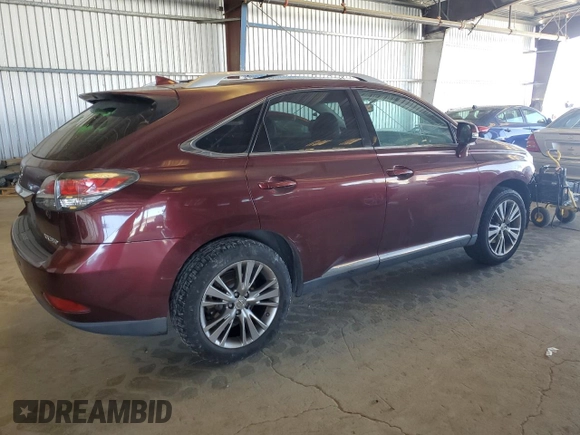 2014 Lexus RX 350 with VIN 2T2ZK1BA4EC133835, listed as a Copart auction lot 63265485 with 268,279 mi miles and Salvage title. Bid and sale history available at DreamBid. Image 3.