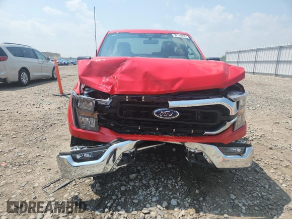 2023 Ford F-150 XL with VIN 1FTMF1C52PKE03201, listed as a Copart auction lot 59740895 with 36,713 mi miles and Salvage title. Bid and sale history available at DreamBid. Image 5.