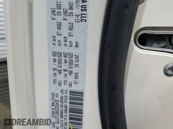 2016 Dodge Journey R/T with VIN 3C4PDCEG0GT127791, listed as a Copart auction lot 49682995 with 52,025 mi miles and Salvage Title. Bid and sale history available at carsss.com. Image 13.