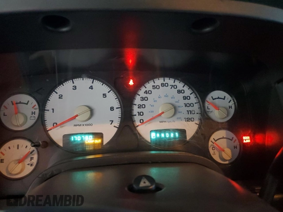 2003 Dodge 1500 ST z VIN 1D3HA18Z73J524826, wystawiony jako Copart lot #76694724 z przebiegiem 170 780 mil mil oraz Czysty tytuł • Clean title. Historia ofert i sprzedaży dostępna na DreamBid. Obrazek 9.