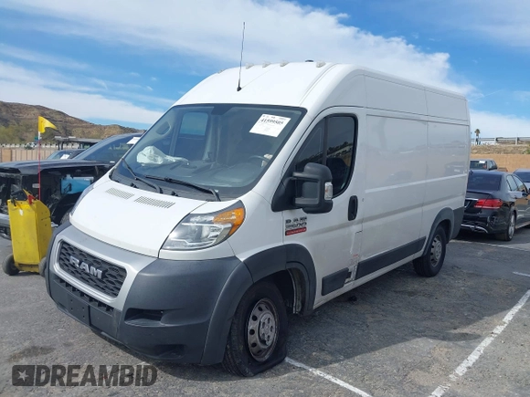2019 Ram ProMaster Cargo with VIN 3C6TRVCG7KE520397, listed as a IAAI auction lot 41599505 with 125,287 mi miles and . Bid and sale history available at DreamBid. Image 17.