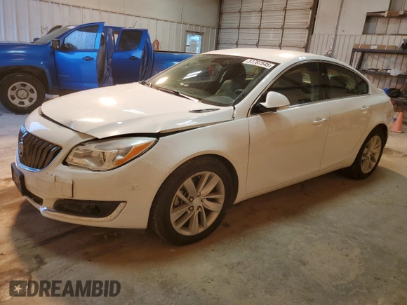2016 Buick Regal z VIN 2G4GK5EX5G9155330, wystawiony jako Copart lot #51787545 z przebiegiem 43 629 mil mil oraz Szkoda całkowita • Salvage title. Historia ofert i sprzedaży dostępna na DreamBid. Obrazek 1.