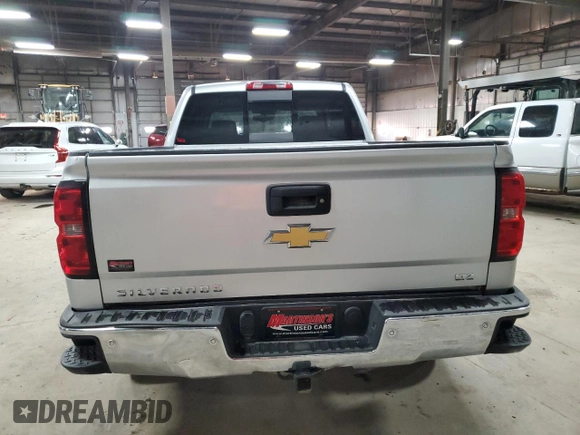 2014 Chevrolet Silverado 1500 LTZ with VIN 3GCPCSEJ8EG533235, listed as a Copart auction lot 84555194 with 203,119 mi miles and Salvage Title. Bid and sale history available at DreamBid. Image 6.