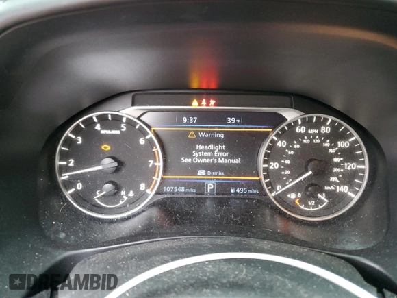 2020 Nissan Altima 2.5 SL with VIN 1N4BL4EV9LC153142, listed as a Copart auction lot 46961535 with 107,548 mi miles and Salvage Title. Bid and sale history available at carsss.com. Image 9.