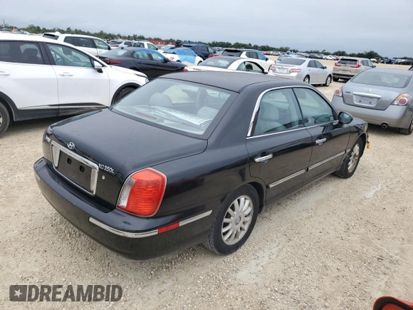 2005 Hyundai XG z VIN KMHFU45E65A379433, wystawiony jako Copart lot #73921434 z przebiegiem Nie podano mil oraz Szkoda całkowita • Salvage title. Historia ofert i sprzedaży dostępna na DreamBid. Obrazek 3.