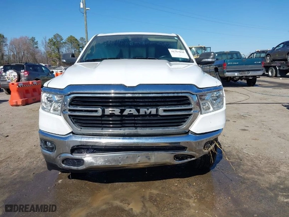 2020 Ram 1500 Big Horn with VIN 1C6RREBT3LN252583, listed as a IAAI auction lot 41767035 with NaN miles. Bid and sale history available at carsss.com. Image 12.