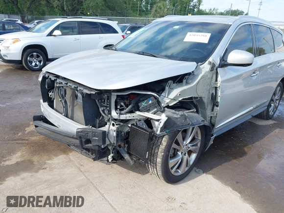 2014 Infiniti QX60 with VIN 5N1AL0MM0EC525019, listed as a IAAI auction lot 42035281 with 137,831 mi miles. Bid and sale history available at carsss.com. Image 17.